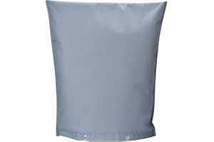 QUOYIYO Outdoor Backflow Preventer Insulation Cover, Insulated Pouch for Winter Pipe Freeze Protection Sprinkler Valves in Snow or Sun Exposure, Waterproof Sprinkler Valve System Cover (16 " W x 20 " H, Gray)