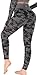 RUNNING GIRL Camo Leggings Gym Scrunch Butt Seamless High Waisted Tummy Control Stretch Workout Yoga Pants for Women (Black, XL)