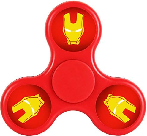 QAZ-GADGET Iron-Man Fidget Spinner,Printing Spinner,Excellent Printing,EDC,Nice Weight,Well-Balanced,Safety,Great Gift for Having fun,Killing time