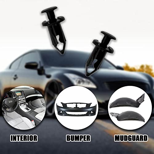Car Bumper Fender Liner Push Retainer Fastener Rivet Clips...