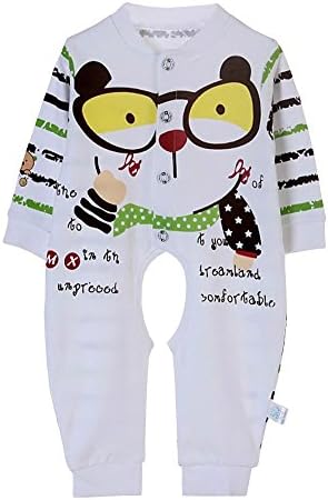 Wxian Infant Crawling Open Files Long-Sleeved 100% Cotton