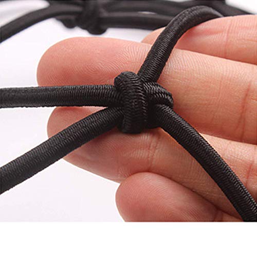 2Pack 15"X15" Motorcycle Cargo Net Featuring 6 Adjustable Hooks & Tight 2"x2" Mesh