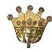 6PCS Crown Balloons Foil Helium Mylar Balloons for Birthday Wedding Halloween Christmas Party Decoration - Golden