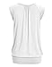 LL WT1054 Womens Solid Short Sleeve Sweetheart Top XXL WHITE