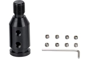 Amazing AUTO (Black) Universal Shift knob Lever Shifters Adapter Manual Transmission Non Threaded M12x1.25mm