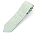 Men's Chambray Cotton Skinny Necktie Tie Textured Distressed Style - 12 - Green