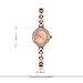 GEORGE SMITH 22 mm Austrain Crystals Rose Gold Dial Women's Wrist Watch for Ladies with Stainless Steel Band