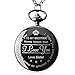 Qise Pocket Watch To My Brother - Love Sister(Love Brother) Necklace Chain From Sister to Brother Gifts with Black Gift Box By