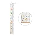 Growth Chart for Kids,Wall Nursery Decor with Canvas & Wood Frame Handing Removable Wall Ruler, Cartoon Height Measurement, Scale, Ruler Decor for School Kids Room Bathroom 79