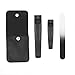 Behomy Stainless Steel Nail Clipper Cutter Set, Fingernail Clippers and Toenail Clippers with Nail File (Black)