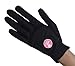 Lady Classic Women's Golf Glove with Magnetic Ball Marker Left for Right Handed Golfers - Form-Fitting, Comfortable Grip, Removable Ball Marker, Soft Leather Patch Ladies Golf Gloves, Black, Medium