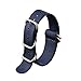 Ritche Christmas Gift Watch Strap with Heavy Buckle 18mm 20mm 22mm Premium Seat Belt Nylon Watch Bands for Men Women (Navy/Red, 18mm), White Elephant Gifts, Stocking Stuffers for Men