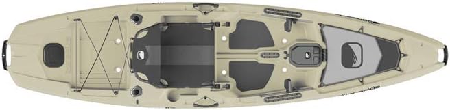 Bonafide RS117 Sit on Top Fishing Kayak True Grit Sand