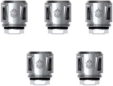 5pcs Replacement Coils Cloud Beast Coil Head for V8 Baby Prince Q4/Mesh/T12 Red Light (Mesh)