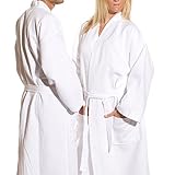 100% Cotton Waffle Kimono Diamond - Women's Men's Cover Up