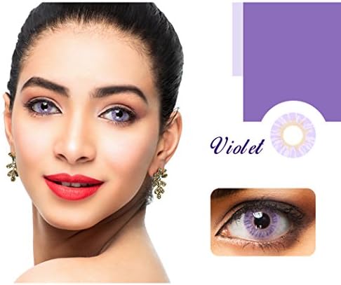 Multi-color Cute Charm and Attractive Fashion Blends Cosplay Eyes Contact Lenses Cosmetic Makeup EyeShadow(pair) (Violet)