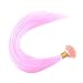 DENIYA Light Pink Synthetic I Tip Keratin Fusion Hair Extensions for Children Mermaid Hair Accessories for Kids Hair Things for Girls (50 Strand for Light Pink)