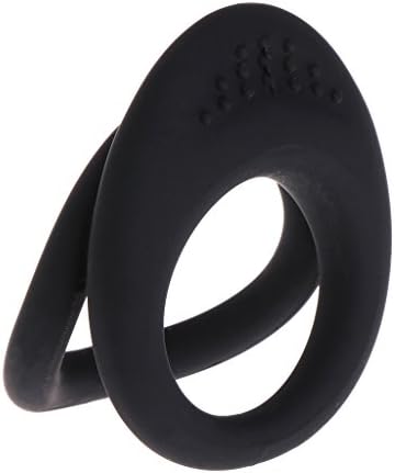 Sretchy Silicone Cɔ-Ck Dual Ring Waterproof,Harder Stronger Lasting Adullt Toys for Men,Black