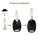 UTSAUTO Key Fob Remote Shell Case & Pad Cover (Only Casing) fits for Honda 2010-2011 Accord Crosstour / 2006-2011 Civic / 2007-2013 CR-V / 2011-2015 CR-Z / 2009-2013 Fit / 2011-2014 Odyssey 1PC Pack