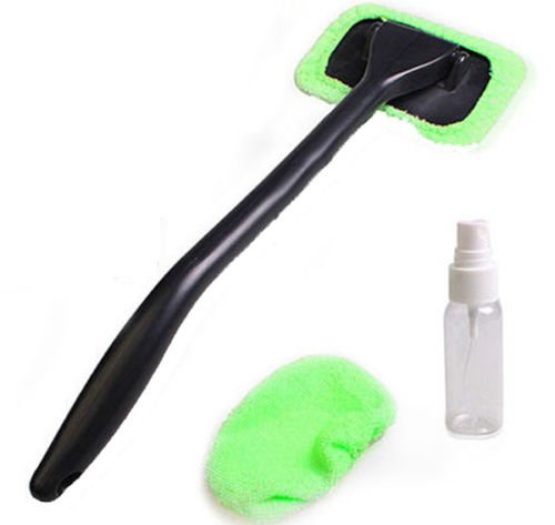 Microfiber Windshield Clean Car Auto Wiper Cleaner Glass Window Tool Brush Kit