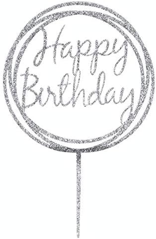 Shopperskart Happy Birthday Shaped Topper for Cake Decoration of Birtday Party