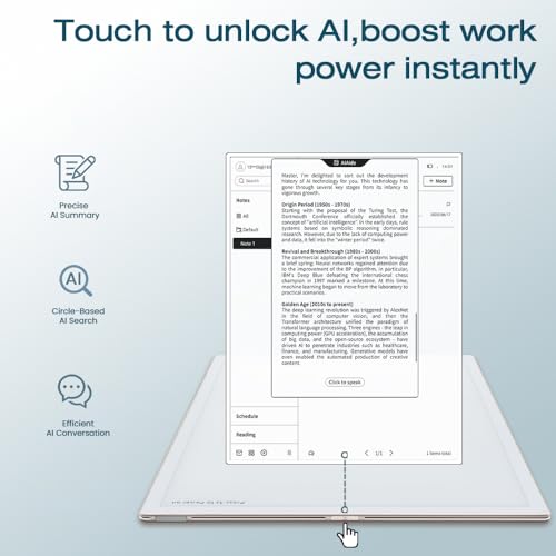 iFLYTEK AINOTE 2 AI E Ink Tablet, 10.65" Business eWriter with Real-Time Voice Transcription & Handwriting to Text, 16-Language Translation, 133-Language OCR, AI Meeting Summary for office