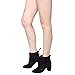 Beston FC76 Women's Ankle Tie Up Block Heel Ankle Booties One Size Small