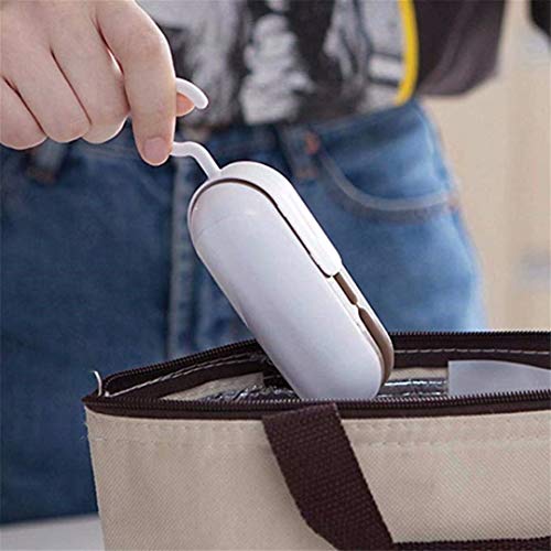 TMROW Mini Sealing Machine Heat Impulse Sealer Bags Capper Plastic Food Snack Storage Seal Sealing Bag Clips Portable Hand Pressure