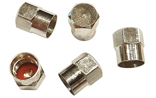 Muzzys -Set of 100- Premium Chrome Valve Stem Caps, Tire Rim Wheel Nuts, TPMS Safe, Chromies, Universal Fit: Car, Truck, Bike, Corrosion Proof - Thumbnail 3