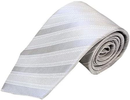 Amazon Fattura Formal Collection シルク100 シルバーグレー レジメンタル フォーマルネクタイ チーフ付き セット 結婚式 ネクタイ 通販