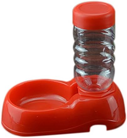 Freerun Pet Dogs Cats Travel Water Drinking Fountain Bowl Bottle Pets Feeder Bowl (Red)