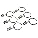 Tojwi 24pcs Curtain Clips Rings Metal Drapery Curtain Rings with Clips