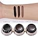 UCANBE Bell Shape Eyebrow Tint Gel Long Lasting Makeup, Waterproof Smudge-proof Eye Brow with Brushes, Black/Dark Brown/Gray Brown 3 Colors in One Package