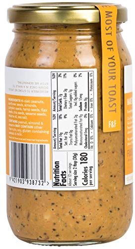 Fix & Fogg Everything Butter (13.2 oz) All Natural and Handmade in New Zealand. Vegan, Keto Friendly. Eight Healthy Nuts & Seeds in a Glass Jar and Beautifully Designed Cardboard Gift Canister