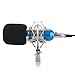 Excelvan Condenser Recording Microphone with Shock Mount Holder, Blue