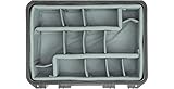 Grey padded divider set to fit Pelican 1500. Dividers and lid foam.
