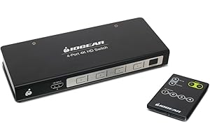 IOGEAR GHSW8441 4K 4-Port Switcher with HDMI Connection,