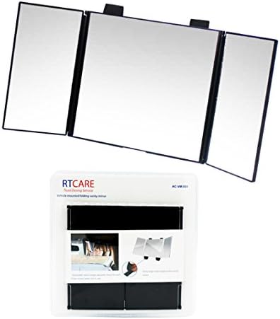 RT CARE Car Makeup Mirror Folding Vanity Mirror Car Cosmetic Mirror Car Vanity Mirror Visor Baby Car Mirror Sun Visor Mirror