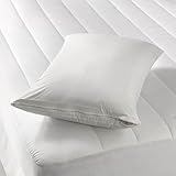 4 PACK DELUXE Zippered Vinyl Pillow Covers Protects against Bed Bugs and Dust Mites