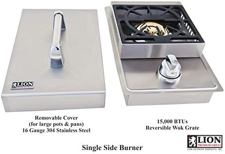 review Lion Premium Grills 40-Inch Liquid Propane Grill L90000 with Single Side Burner, Eco Friendly Refrigerator, Door and Drawer Combo with 5 in 1 BBQ Tool Set Best of Backyard Gourmet Package Deal