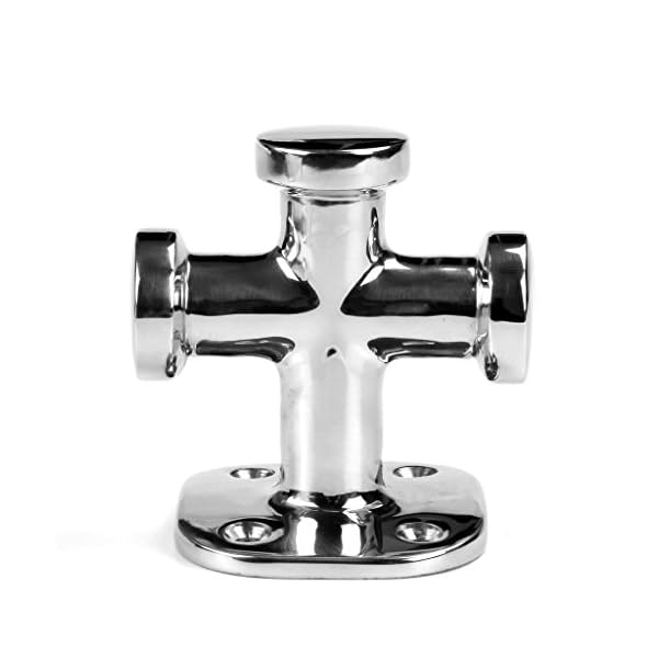 Mizugiwa-Marine-Single-Cross-Bollard-Stainless-Steel-Boat-Yacht-Heavy-Duty-Cleat