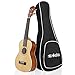 Ukulele 23 Inch Concert Ukulele with Bag Spruce Top Panel, Rosewood Fretboard 4 Strings Instrument with Nylon Strings Silver Geared Tuners