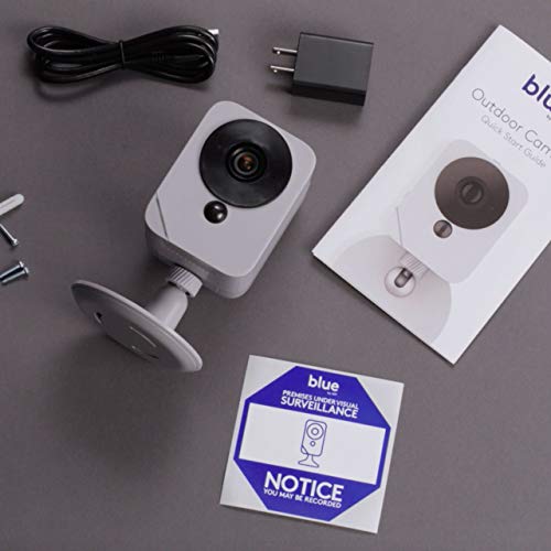 Blue by ADT HD Outdoor Camera 2Way Talk MotionActivated Facial