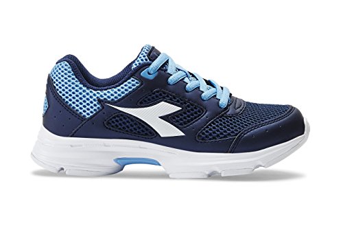 Diadora Kids Shape JR Running Shoe (11.5 M US Little Kid, Classic Navy/Light Blue)