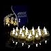 AGPTEK 100 Battery Operated LED Flameless Flickering Flashing Light Candle - Warm White