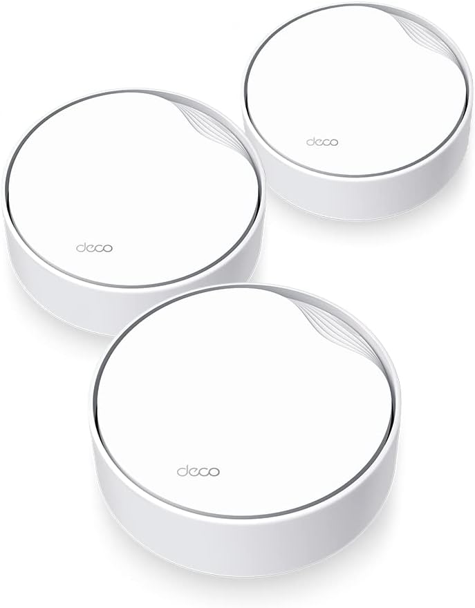 TP-Link Deco X50-PoE Wi-Fi 6 Mesh System 3 Pack AX3000 PoE 2.5Gbps 600m² White