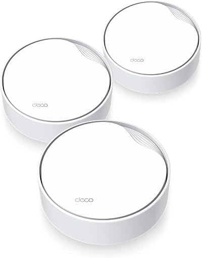 TP-Link Deco X50-PoE Wi-Fi 6 Mesh System 3 Pack AX3000 PoE 2.5Gbps 600m² White