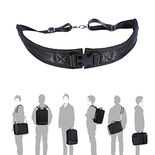 UBaymax 15.6 inch 3-in-1 Hybrid Laptop Backpack Messenger Shoulder Bag,Nylon & Leather Multi-function Convertible Waterproof Bag For Business School Travel