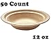 [50 Count] Harvest Pack PFAS Free 12oz Round Paper Bowls - Compostable Heavy-Duty Eco-Friendly Disposable Bagasse Bowls Sugarcane Natural Plant fibers for Meal Prep Takeout Dinnerware