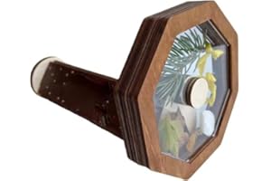 DIY Kaleidoscope Kit,Magic Rotating Kaleidoscope Making Set,Wooden Rotating Kaleidoscope,Magical Wooden Optical Toy Outdoor G